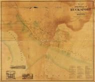 Bucksport 1875 Wall Map